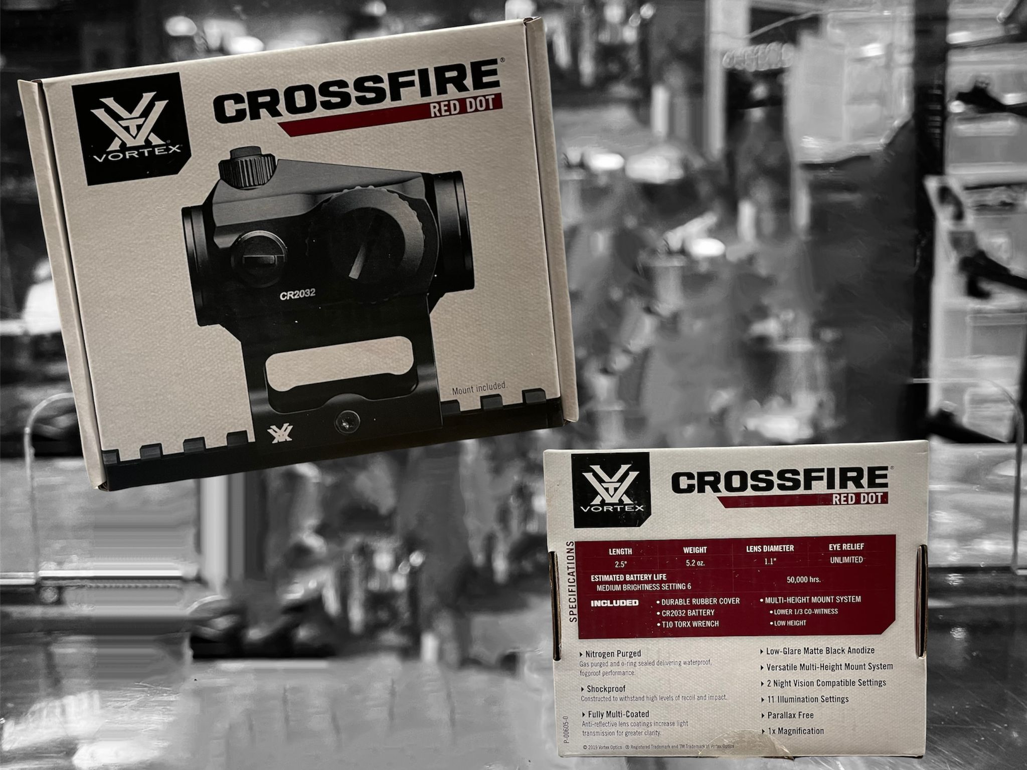 🔘 VORTEX 🔘 CROSSFIRE RED DOT 2 MOA